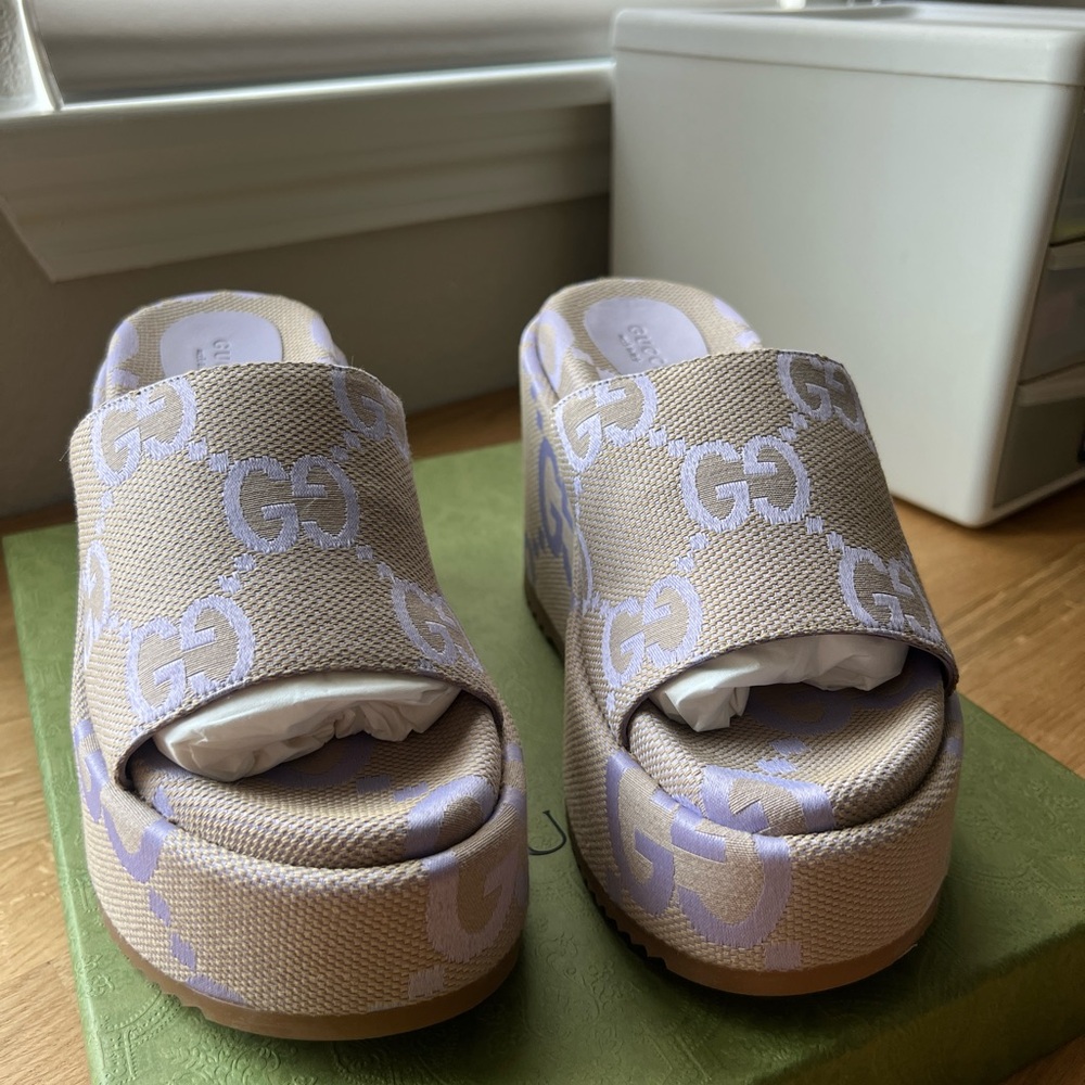 GUCCI WOMEN'S PLATFORM SLIDE SANDAL